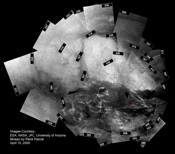 Titan Mosaic with raw image triplet numbers